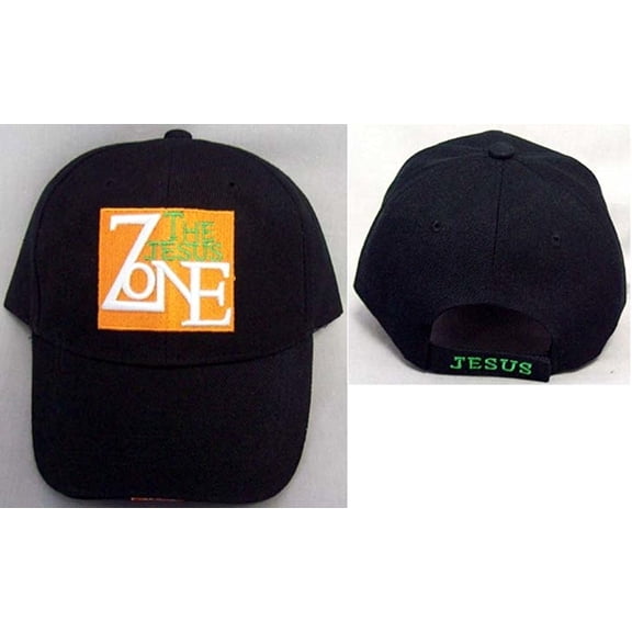 "The Jesus Zone" Christian & Catholic Baseball Caps Hats Embroidered  -Black Color Uni-Sex Style -- FREE  USA  Shipping--(CCap231)