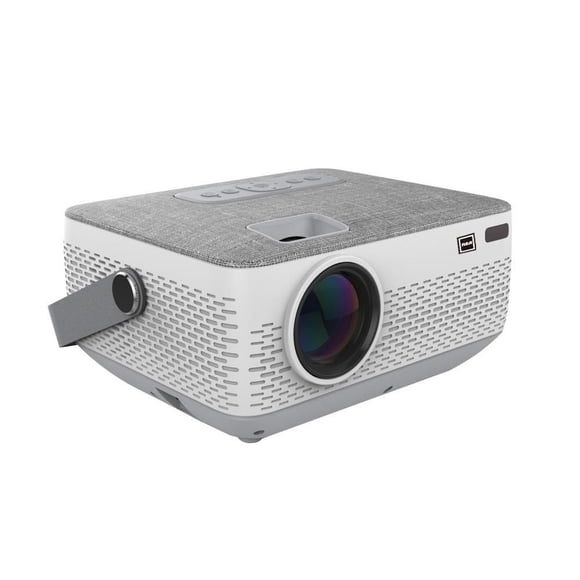 RCA Bluetooth Home Theater Projector 720P with Carrying Handle and Built-In Rechargeable Battery