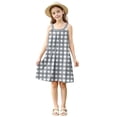 thumbnail image 5 of JUSLIO Dresses for Girls Plaid Dresses Tank Casual Sleeveless Dress Size 11 Y, 5 of 9