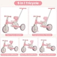 thumbnail image 2 of Triciclo Bobike 5 en 1 para niños pequeños de 18 meses a 5 años, color rosa, 2 of 7