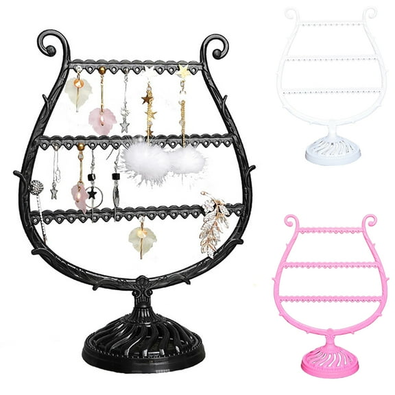 Manunclaims Earrings Organizer Jewelry Display Stand, Jewelry Storage Rack Compact Antler Tree Shape High Quality PP Creative Earrings Organizer for Bedroom as Women Girls Gift