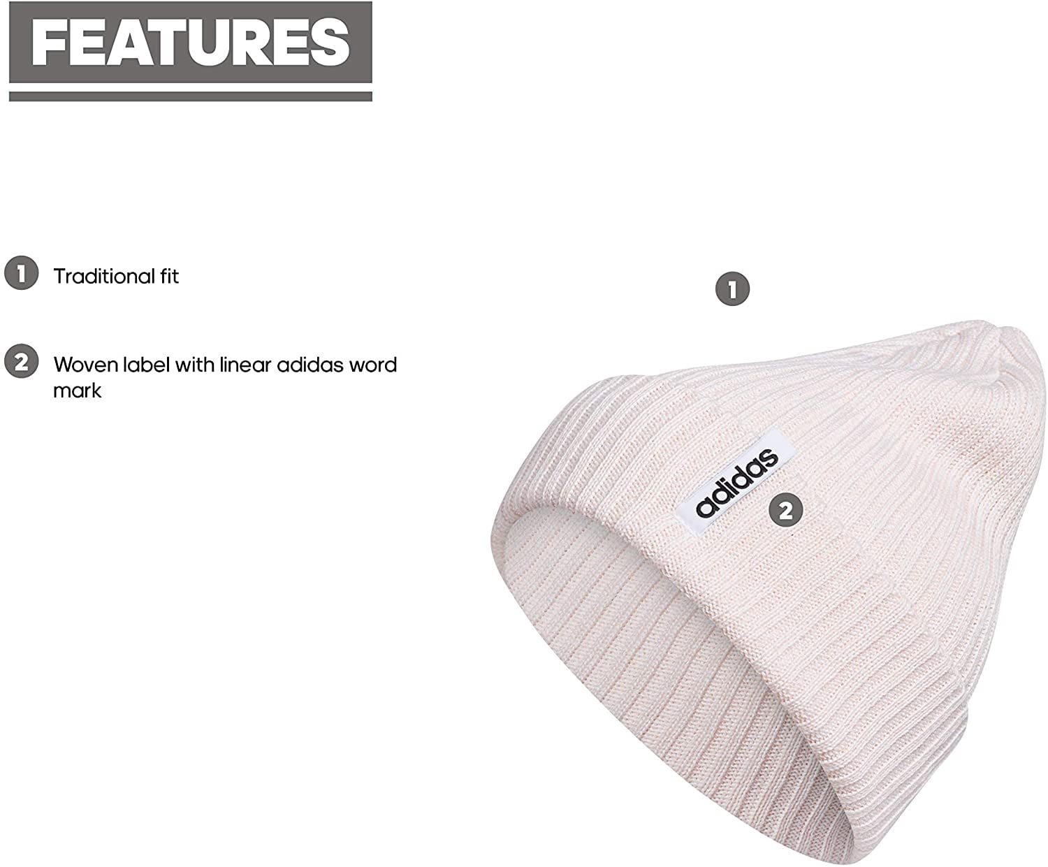 adidas Womens Hawthorn Fold Beanie 