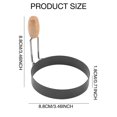 thumbnail image 3 of MOPOOR Egg Rings, Round Crumpet Ring Mold Shaper for English Muffins - Griddle Cooking Shaper for Indoor Camping Breakfast Sandwiches w/Silicone Oil Brush, 3 of 6