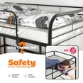 thumbnail image 5 of Aukfa Metal Loft Bed, Twin Size Loft Bed with Ladder for Kids Teens Junior, Black, 5 of 7