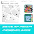 thumbnail image 4 of 5Pcs Quilting Cutting Template Grids Crazier Eights Quilt Ruler Set Templates Acrylic, 4 of 9