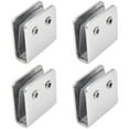 thumbnail image 1 of FUEENIRVA 4Pcs Glass Retainer Clips Stainless Steel Mirror Clips Bathroom Use Shelf Support, 1 of 8