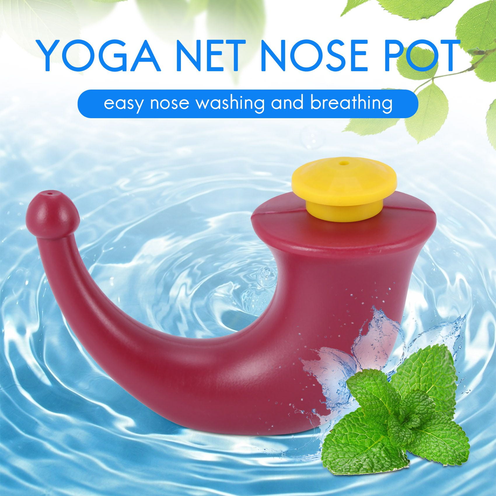Yoga Nasal Neti Pot Rinsing Nose Wash System Sinus Irrigation Sinuses
