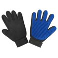 thumbnail image 4 of Brush Glove For Animals - Fur care Dog Cat Pets Left blue, 4 of 5