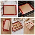 thumbnail image 2 of Silicone Baking Mats for Oven, Locking Dials Silicone Fiber Baking Mat, Nonstick Reusable Heat Resistant Baking Sheet Corners Snap Together to Form Leakproof Oven Liner, 2 of 7