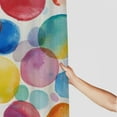 thumbnail image 3 of Autua Polka Dots Watercolor Shower Curtain 100% Polyester Washable 60"x72, 3 of 7