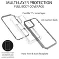 thumbnail image 3 of CoverON For Apple iPhone 13 pro Phone Case, Military Grade Heavy Duty Full Body 3-Layer Shockproof Clear Cover, Black, 3 of 8