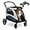 Vert, variante sur Garvee Poussette pour Grands Chiens jusqu'à 88 Lb, Poussette pour Animaux Pliable avec Roues Pivotantes à 360°, Absorption des Chocs, Coussinet Amovible et Lavable pour Voyage et Usage Extérieur, Noir