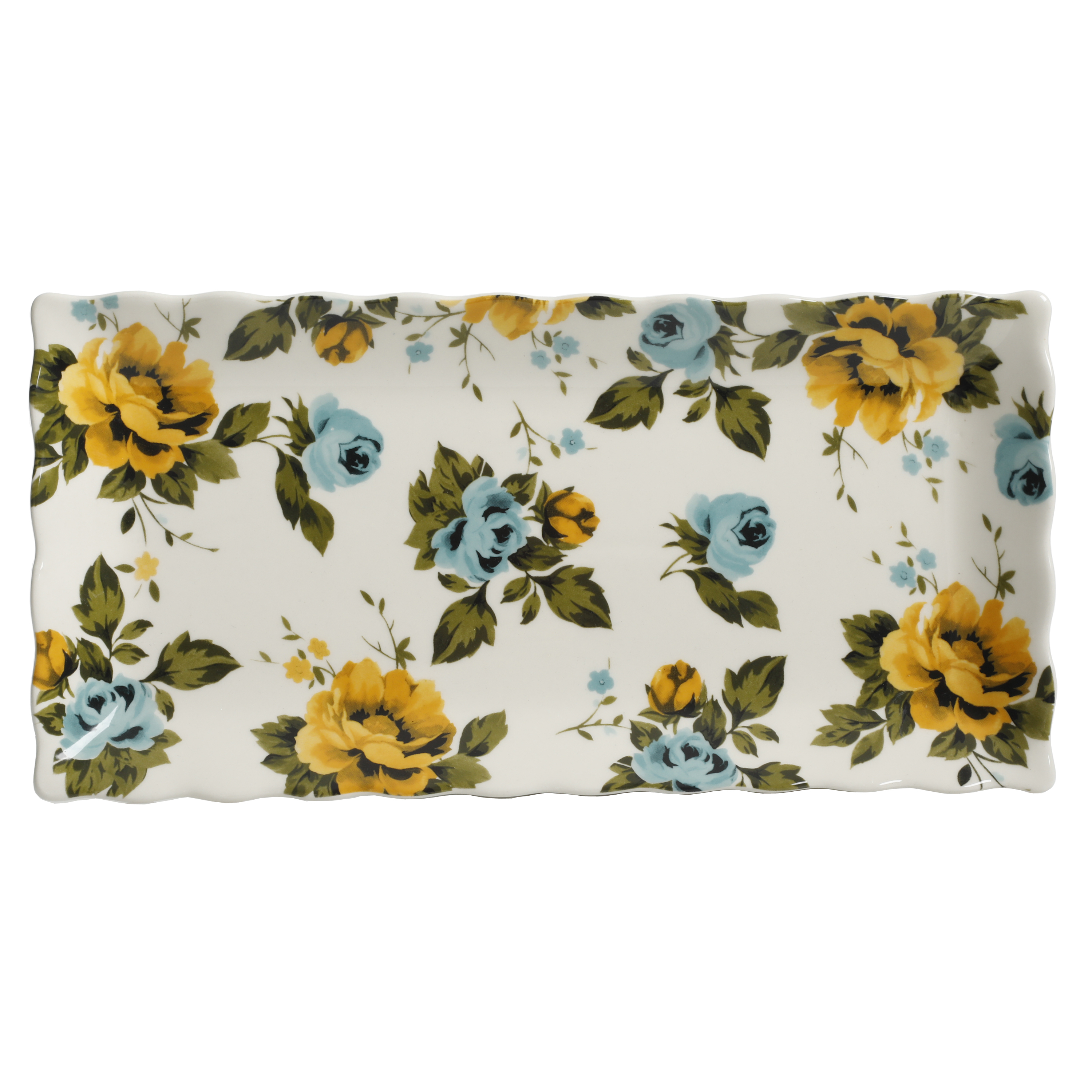 The Pioneer Woman Floral Medley 3-Piece Stoneware Serving Platters photo 4