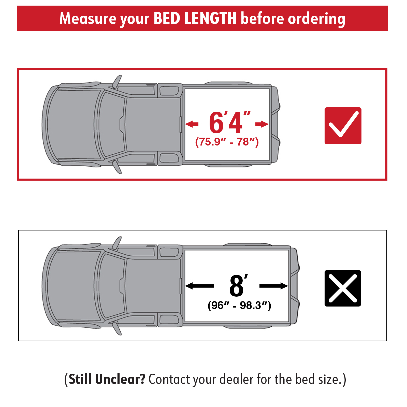 MaxMate Soft Quad-fold Truck Bed Tonneau Cover Compatible with 2002-2018 Dodge Ram 1500; 2003-2026 2500 3500; 2019-2024 Classic | 6'4" (76") Bed | TCD484011