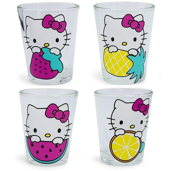 Set de minivasos Silver Buffalo Sanrio Hello Kitty 45 ml x4