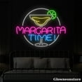 thumbnail image 2 of Glowneon Margarita Time Neon Sign, Margarita Led Sign, Bar Club Lounge Party Decor, Bar Neon Sign, 2 of 5
