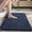 Blue, variant on Non Slip Thickened Chenille Tufted Rug Absorbent Stain Counteractive Mat (White)