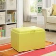 thumbnail image 5 of Convenience Concepts R8-160 Designs4Comfort Accent Storage Space Ottoman, Yellow, 5 of 5