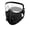 1* Black Mask with Goggles|#1, variant on Family Pack Dust Mask, Breathable Reusable Respirator Mask for Woodworking Construction Mowing Grinding