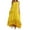 Yellow, variant on VONDA Women's Sleeveless Lace Patchwork Loose Maxi Dress Summer Dress Sundress With Pockets