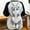 Gray (Bows Pattern), variant on New Ragdoll Cat Plush Backpack, Realistic Meowing Cat Backpack