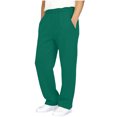 thumbnail image 4 of ATOGUTA Girls Sweatpants School Uniform Pants Cozy Elastic Waist Casual Long Trousers with Pockets Army Green, Size 5T-14, 4 of 8