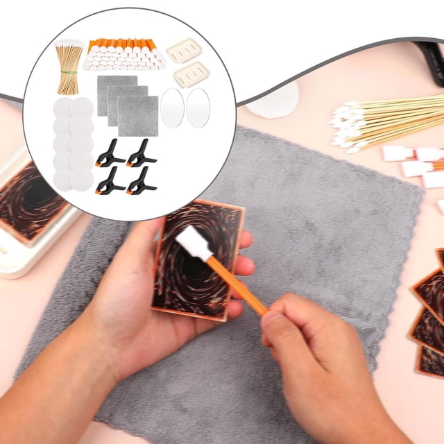 Kit De Herramientas De Limpieza Y Cuidado Para Tarjetas Coleccionables De 611 Piezas, Hisopos Y Accesorios Para Reparación.