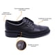 thumbnail image 2 of Zapato escolar Audaz para niño de piel negro Adams con diseño perforado, 2 of 5
