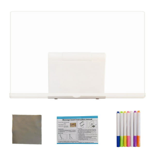 2ml Drawing Board Doodle Glow Drawing Board LED Note Board with Colors Acrylic Boards with Soft Eye Light Led Note Board with Colors