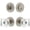Satin Nickel, variant on Viaggio Clomhmqdc_Combo_238 Motivo Solid Brass Single Cylinder Keyed Entry Door Knob Set
