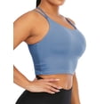 thumbnail image 4 of FOCUSSEXY Padded Sports Bra for Women Ladies Summer Tank Top Bra Vest Crop Top Sleeveless Tank Tops Cami Summer vest Crop Top Workout Yoga Bra, 4 of 7