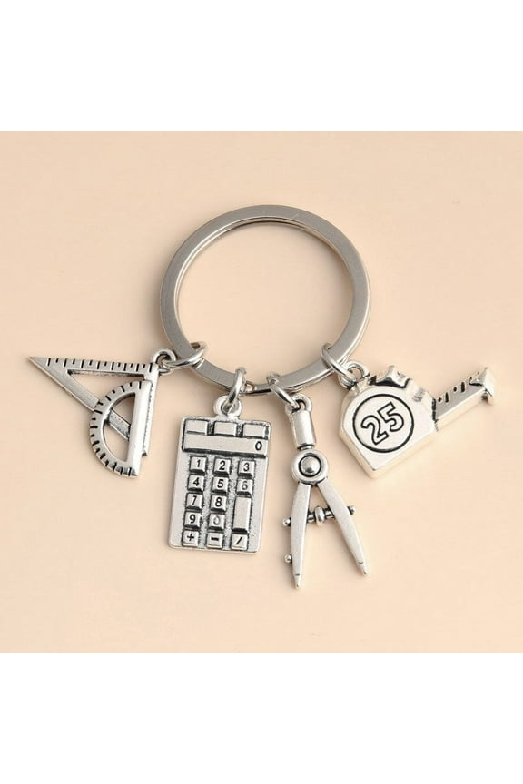 Metal Tape Measure Keychain Unique Gift for Students and Teachers Architects Engineers Construction Workers Designers