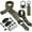 Green, variant on Premium 2 Point Sling with Adjustable Quick-Detach Swivels and QD Sling Mount - Fast Thumb Loop Rifle Straps Included