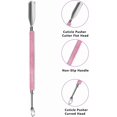 thumbnail image 4 of TEMOGU-Cuticle Trimmer with Pusher and Scissors, Remover Professional Durable Pedicure Manicure Tools, Stainless Steel Cuticle Nipper Cutter Clipper Nail Tools (Pink Pusher), 4 of 4