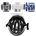 thumbnail image 4 of 2x27pcs / Set Kits de Acolchado para Casco de Bicicleta Forro para Casco de Bicicleta Almohadillas de Espuma para Correa de Barbilla Negro Sunnimix Almohadillas de repuesto para gorro de seguridad, 4 of 8