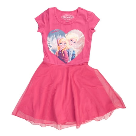 Disney Frozen Castle Cloud Girls Pink Tulle Dress | L