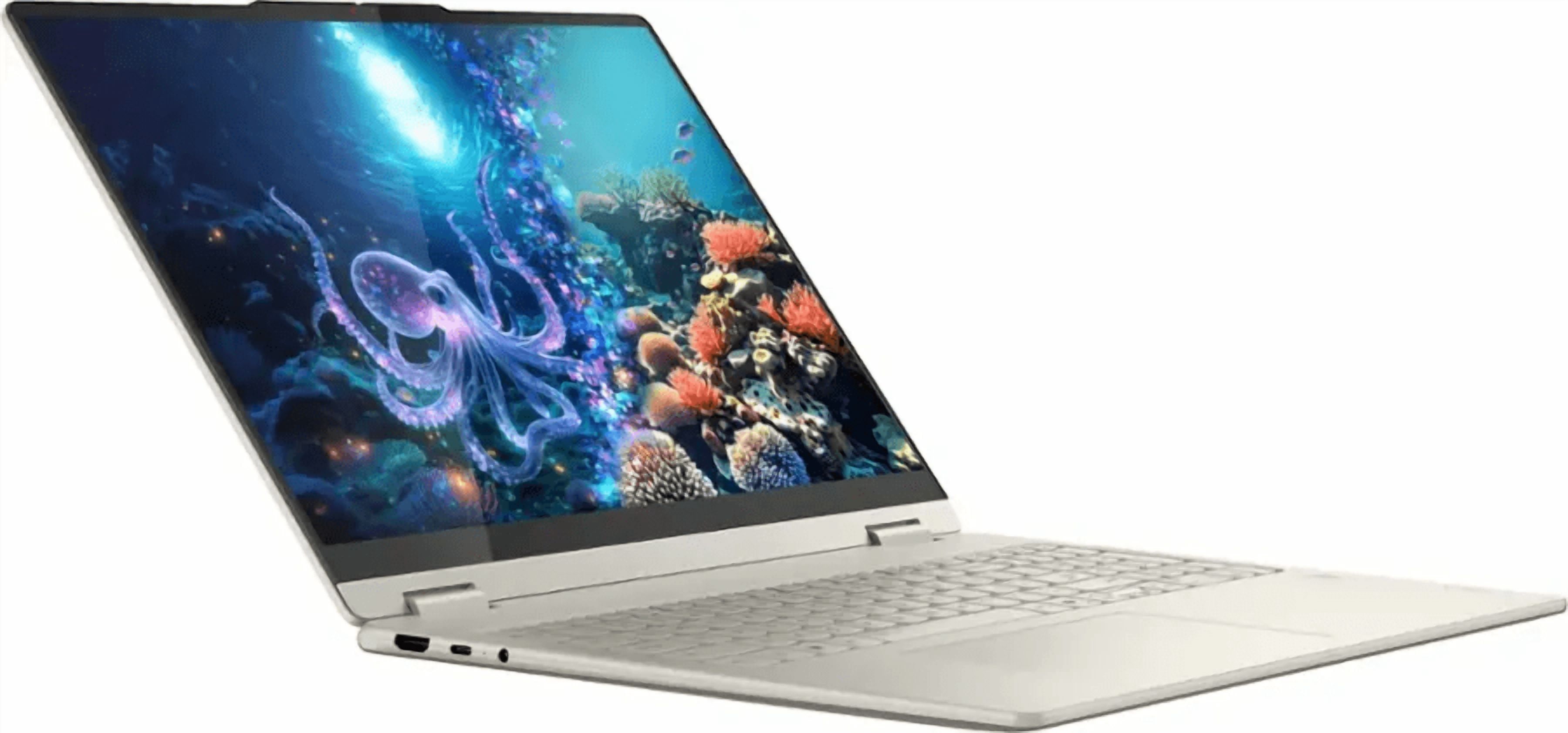 Lenovo Yoga 7 16” WUXGA Copilot+ PC 2-in-1 Touchscreen Laptop, AMD Ryzen AI 5 340, 16GB RAM, 512GB SSD, Windows 11 Home, Seashell