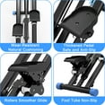 thumbnail image 6 of Black Blue Vertical Climber Stair Stepper with Resistance, Full-Body Workout Machine with Adjustable Handlebars and LCD Display, Foldable Home Gym Equipment, 6 of 18