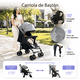 thumbnail image 2 of Carriola Yei Gris Tipo Bastón Con Asiento Reclinable Descansabrazos Capota y Diseño Plegable, 2 of 9