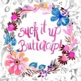 thumbnail image 3 of Esther Bley Designs 15x15 Black Modern Framed Museum Art Print Titled - Suck It Up Buttercup, 3 of 5