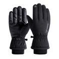 thumbnail image 1 of Reayehane Winter Black Leather Gloves,Screen Leather Warm Gloves, Suitable For Running, Driving And Cycling (Multi-Color ), 1 of 4