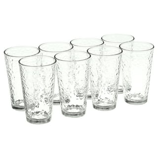 Zulay Kitchen Plastic Tumblers Drinking Glasses Set of 8 Clear, 8 - Harris  Teeter