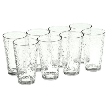 Libbey 16.2 oz Vintage Frost Glass Drinkware Set, 8-Piece