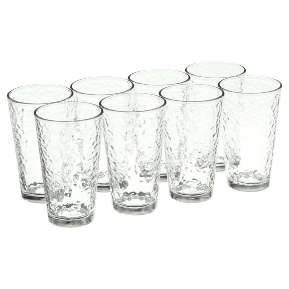 Libbey 16.2 oz Vintage Frost Glass Drinkware Set, 8-Piece