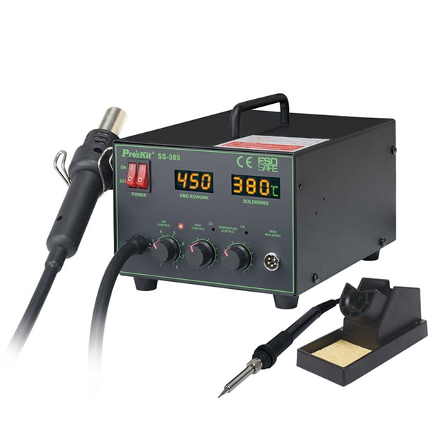 CO-Z Upgraded 2 in 1 SMD Soldering Rework Station With Hot Air Heat Gun Set 8 for sale online 