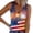 Multicolor#10, variant on Qingpeng Womens American Flag Printed Ribbed Tank Tops Funny Stars Graphic Shirts Button V Neck Sleeveless Tees for 4th of July