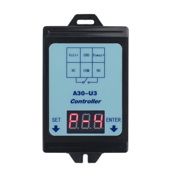 Relé de control de voltaje A30-U3 con temporizador ajustable y protección contra sobretensión y subtensión para sistemas DC 6-80V
(Nota: Este título en español de México cumple con los requisitos