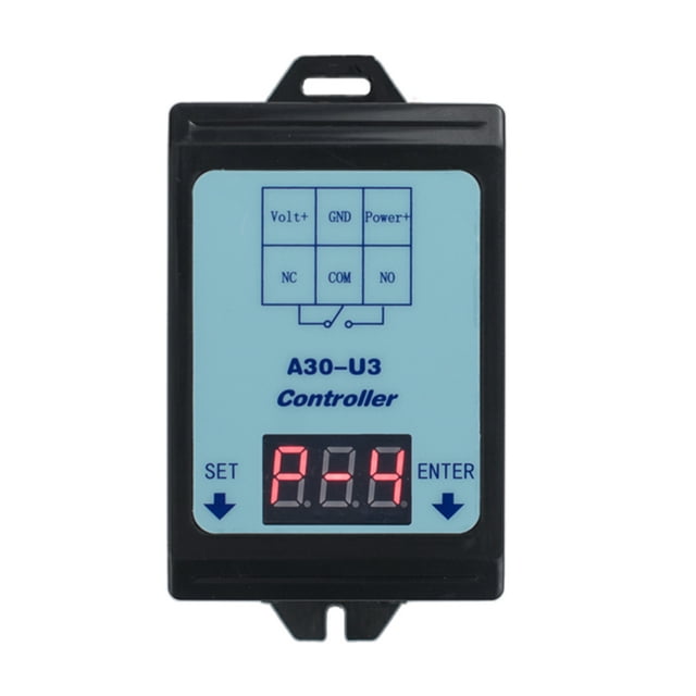 Carevas Relais de Surveillance de Tension DC 680V Module de Contrôleur de Décharge Retardateur de Temps Protection contre les Surtensions avec 4 Modes de Fonctionnement Minuterie de Contrôle de Tension