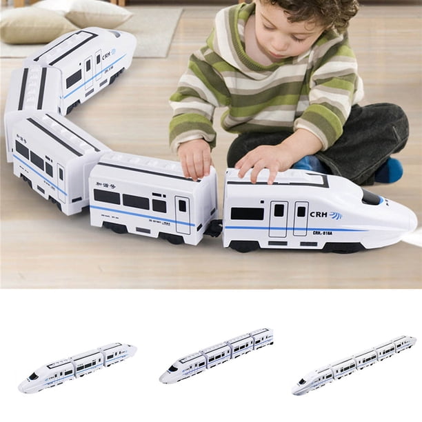Juguete de tren ferroviario de alta velocidad de simulación universal | Material ABS duradero | Operación fácil | Experiencia inmersiva para niños | Regalo para niños y niñas de 3+ años | Incluye 1