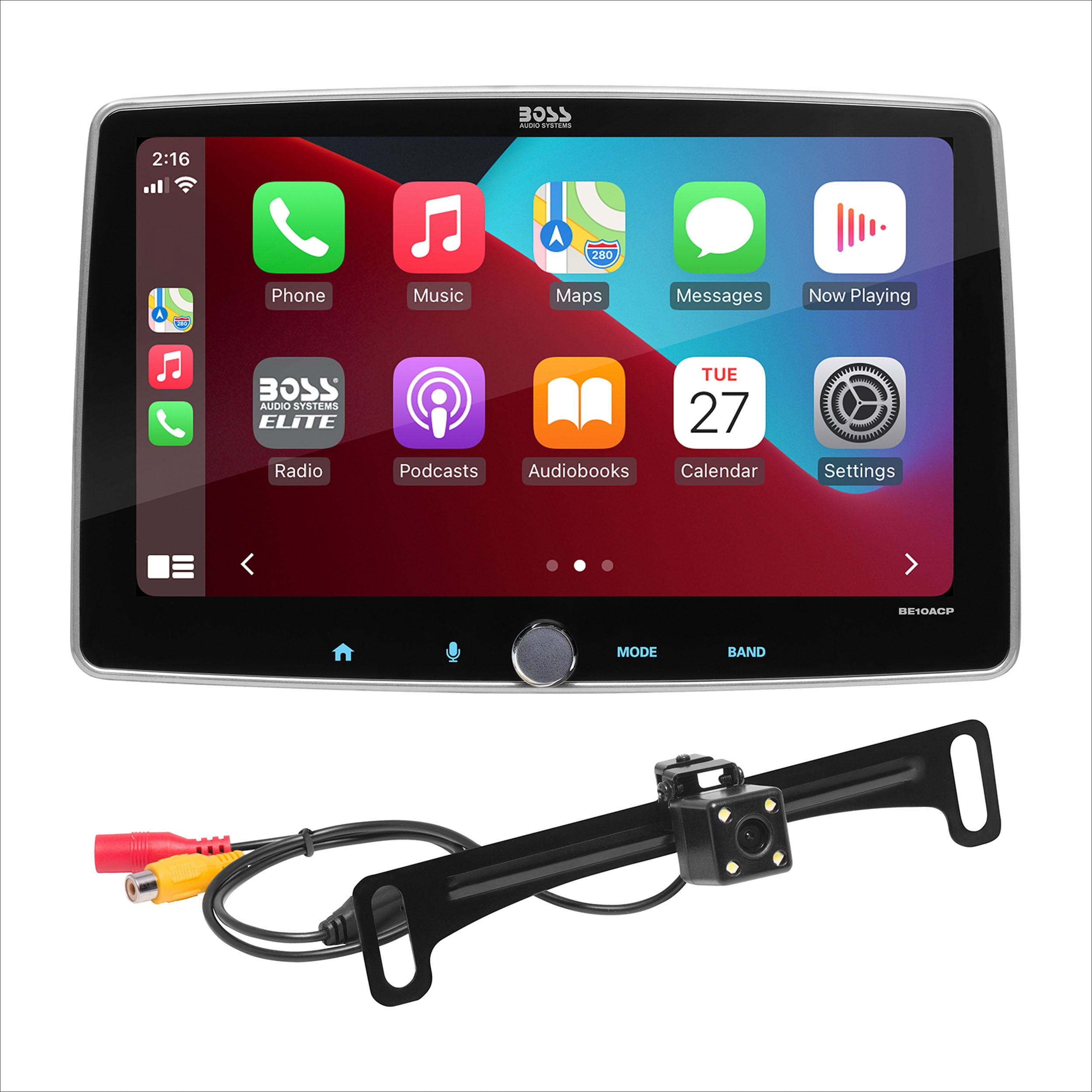 BOSS Audio Systems BE10ACPC Apple, CarPlay Android Auto, Single Din